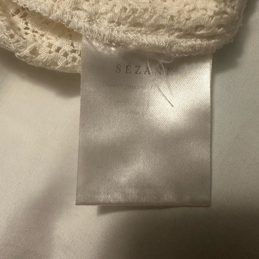 Sezane Cream Lace Top - Picture 7 of 7